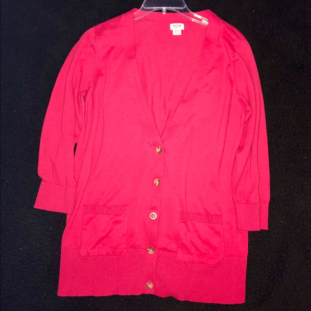 Classic Lightweight Red Cardigan